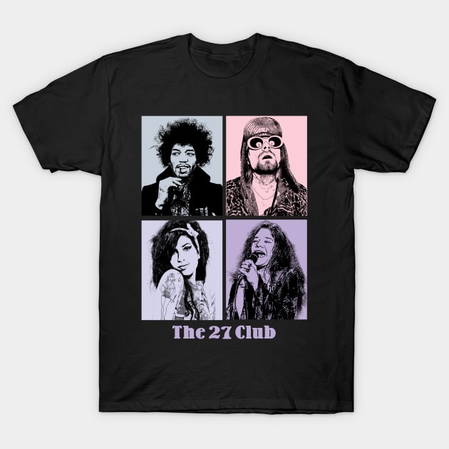 The 27 Club Legends T-Shirt by KERIKIL